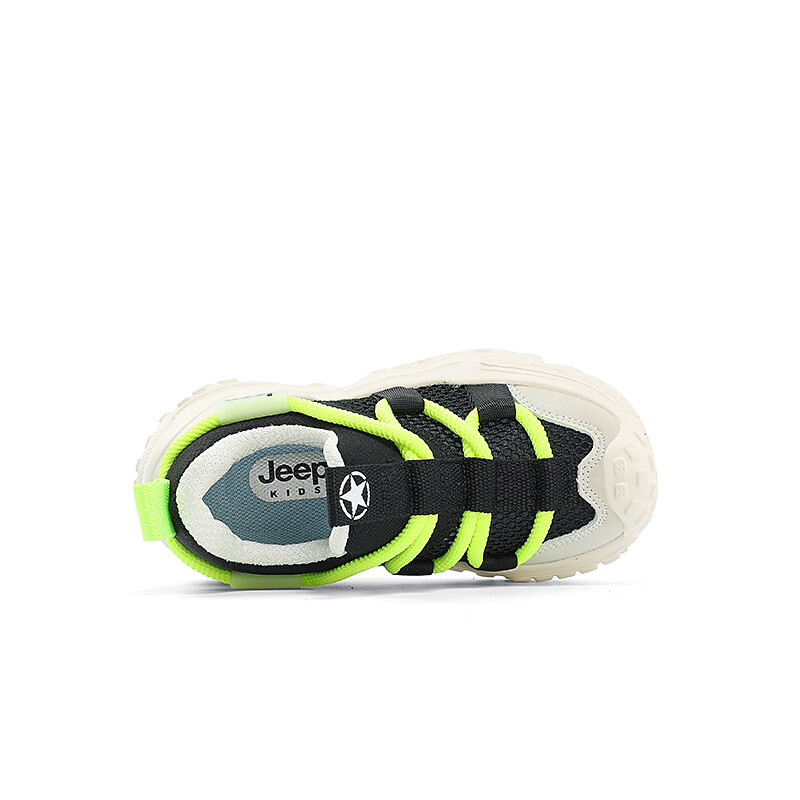 Кроссовки Jeep Kids Outdoor Shoes Kids Low-top Black/Green, черный/зеленый — фото 2
