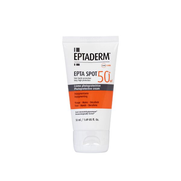 

Крем с фотозащитой spf50+ для кожи с пигментацией, 50 мл Eptaderm Epta spot