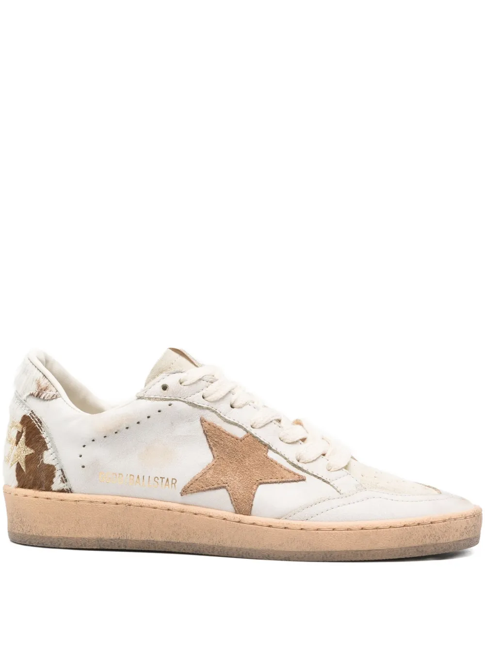 Кроссовки с нашивками GOLDEN GOOSE, белый