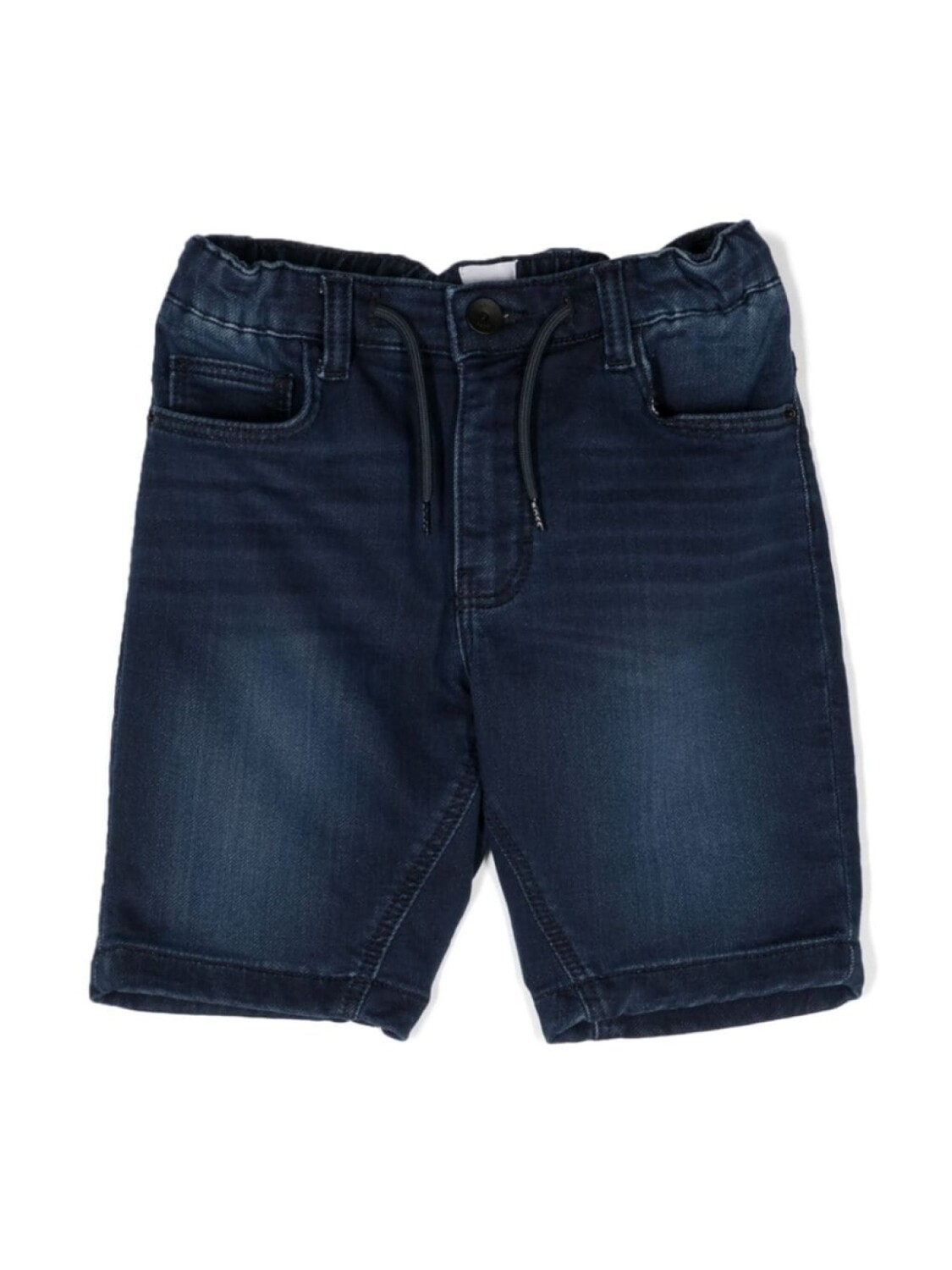 

BOSS Kidswear шорты прямого кроя с кулиской, синий