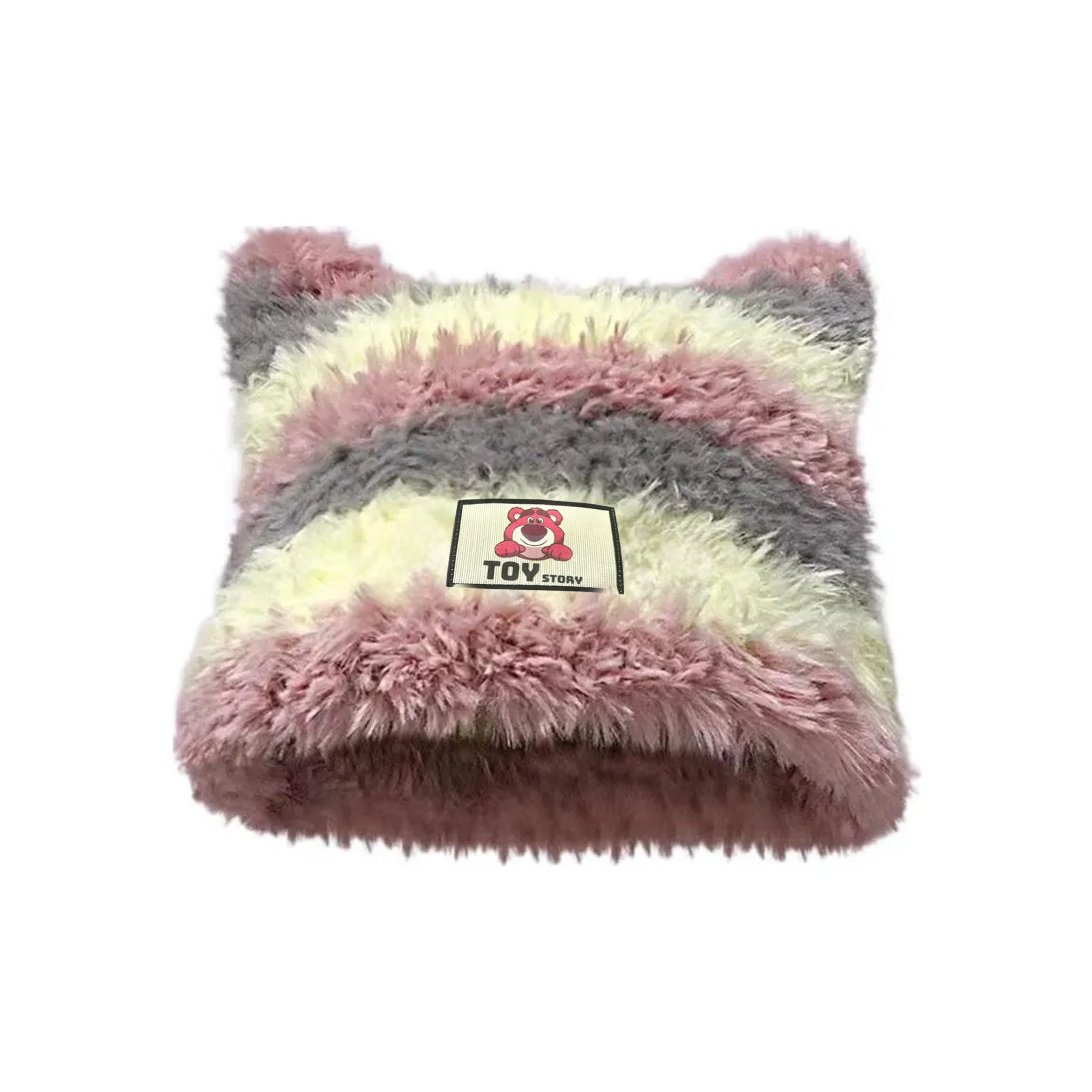 

Disney Полиэстеровая шапка унисекс, Pink Yellow Gray Stripes