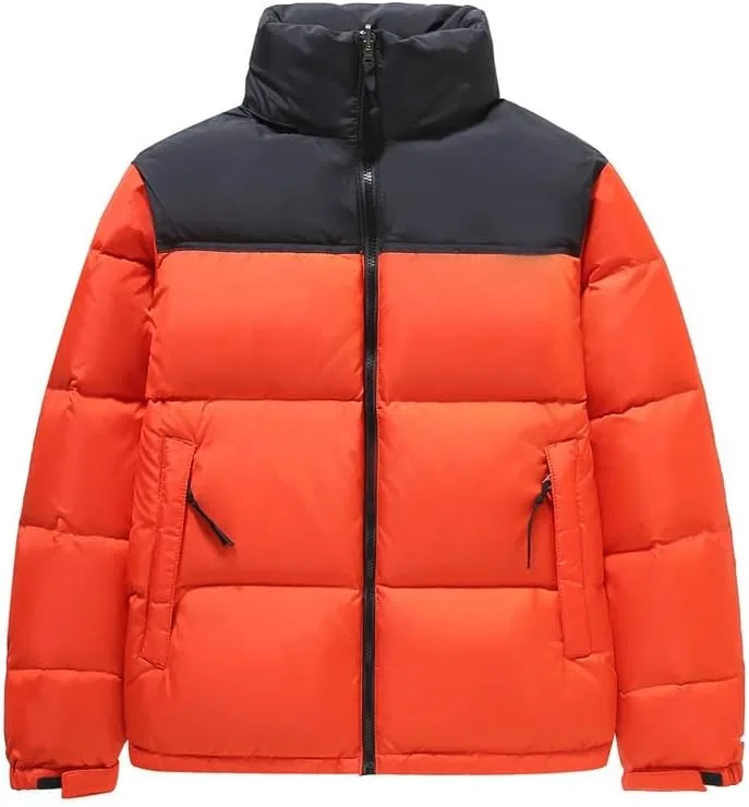 Мужская пуховая куртка с воротником-стойкой, зимняя, толстая, теплая, однотонная, ветрозащитная, утепленная
