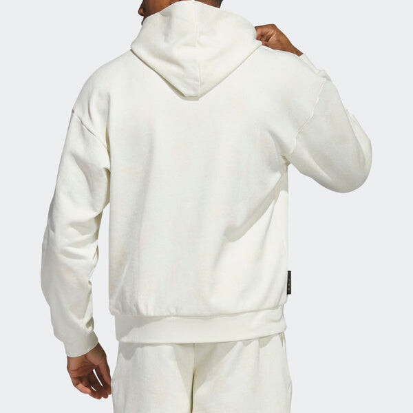 Толстовка Adidas Harden Hoodie 'White', белый — фото 3