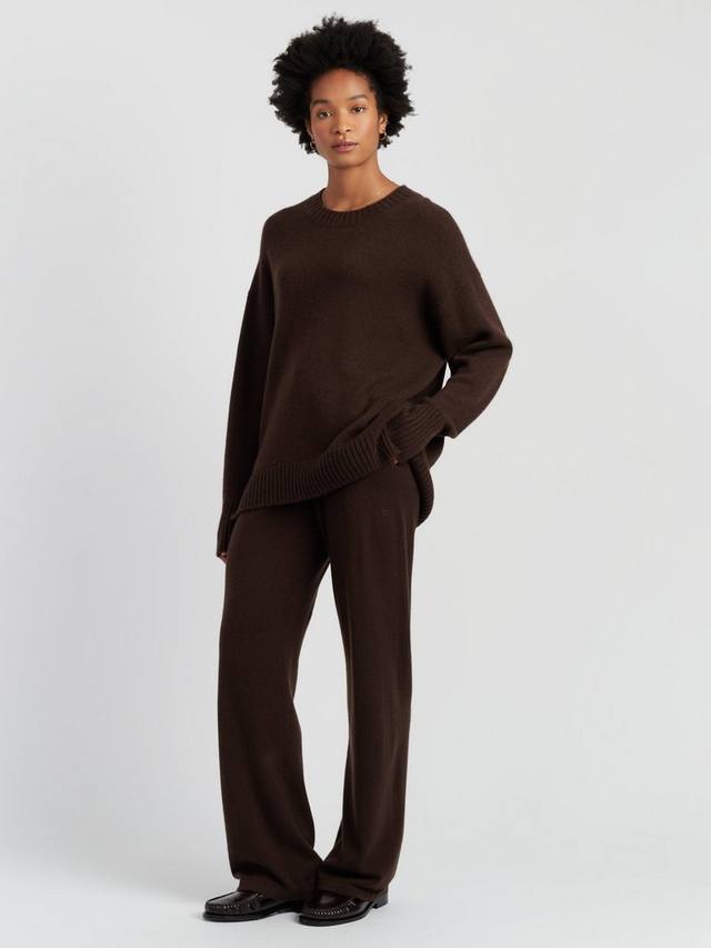 

Джемпер из чистого кашемира с круглым вырезом Chinti & Parker, Chocolate