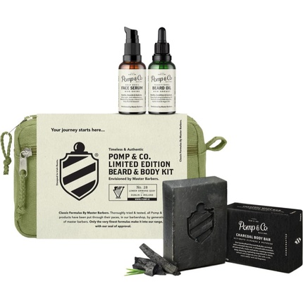 

Набор Pomp & Co Beard & Body Dopp Kit — подходит для бритья