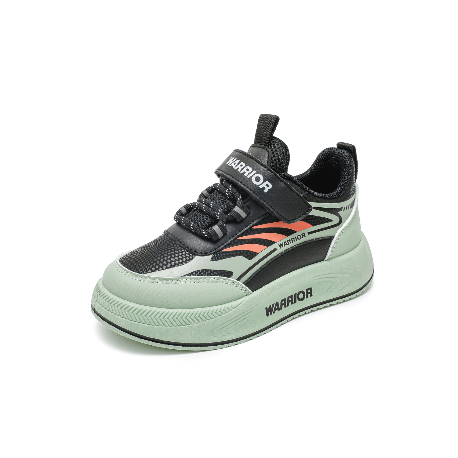 Мужские спортивные ботинки Synthetic Leather Cushioning, износостойкие низкие женские повседневные ботинки для детей WARRIOR, черный/розовый — фото 4