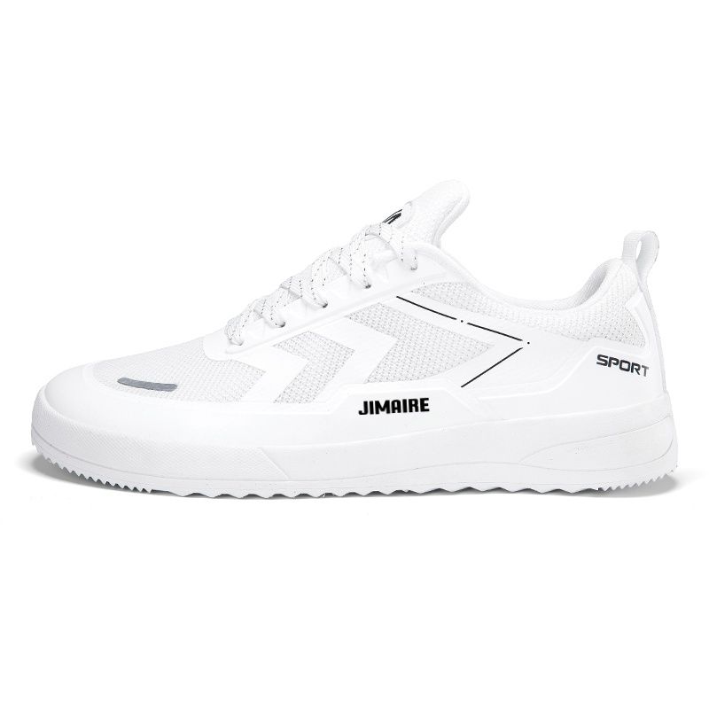 

King Jinmai Мужские низкие скейтерские кеды белые, цвет White