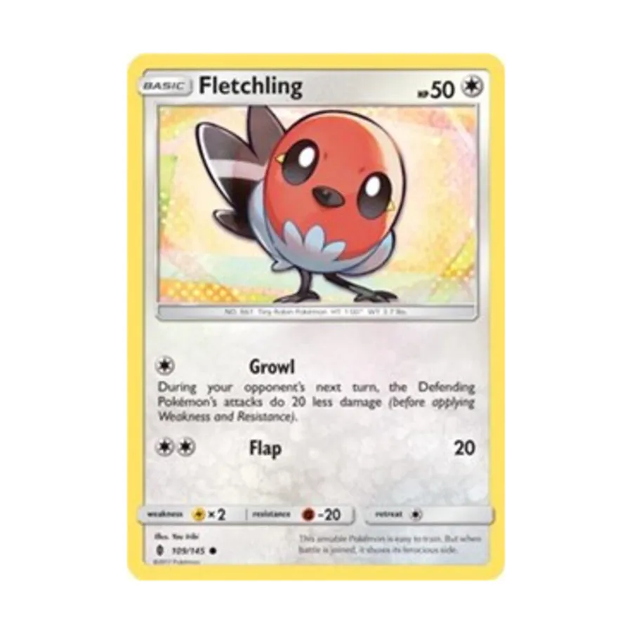 

CCG Флетчлинг (C) # 109, Pokemon - Sun & Moon - Guardians Rising - Singles