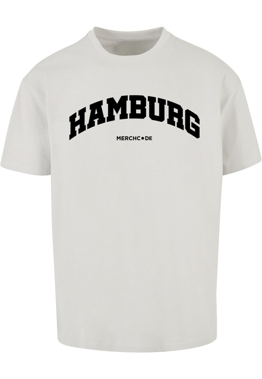

Футболка Merchcode HAMBURG WORDING, светло-серый