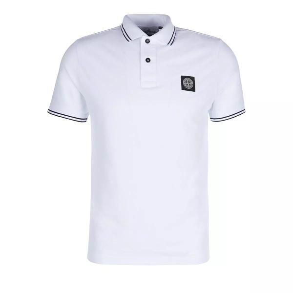 

Футболка polo m corta slim fit white Stone Island, белый