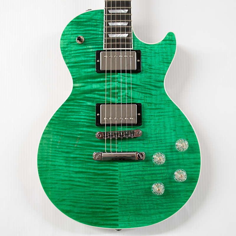 

Электрогитара Gibson Les Paul Modern Figured Electric Guitar - Seafoam Green