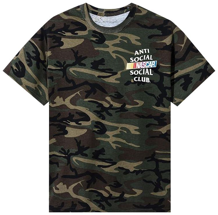 

Футболка Anti Social Social Club x Nascar Games в камуфляжной расцветке, зеленый