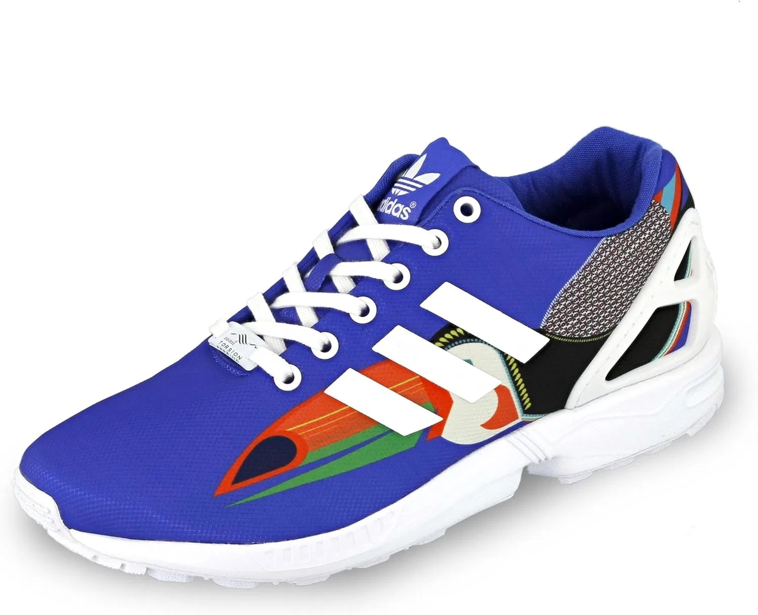Женские кроссовки Adidas Zx Flux, Blue White — фото 2