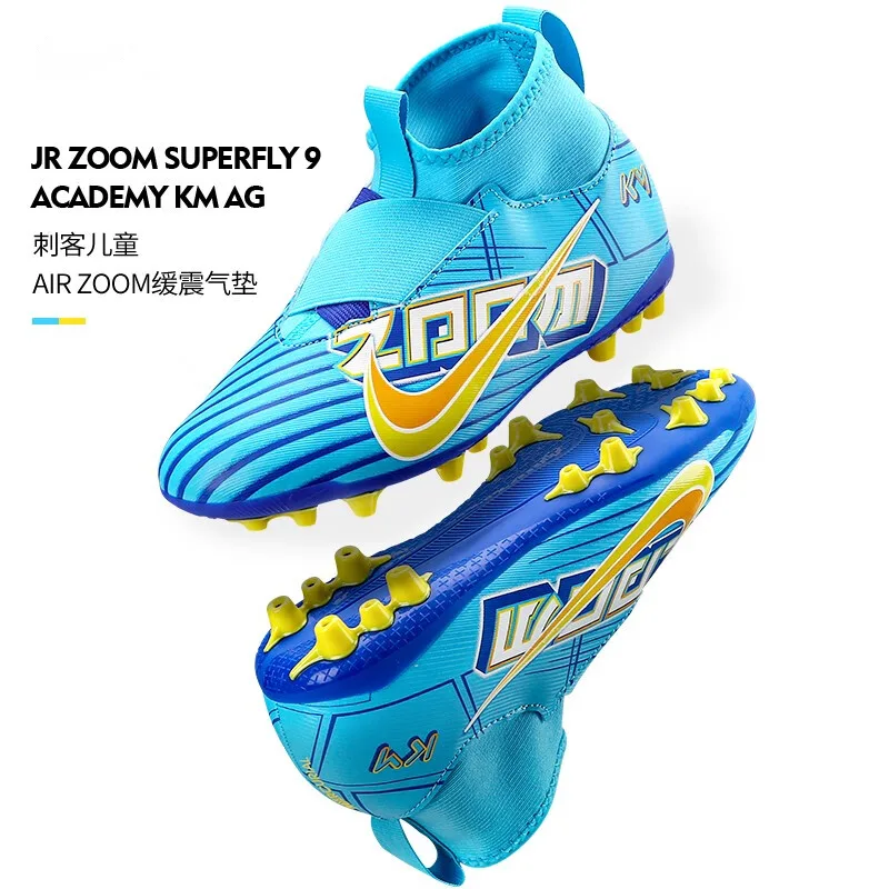 Nike Бутсы для футбола Zoom Mercurial Superfly 9 Academy KM AG 'Baltic Blue' GS — фото 3