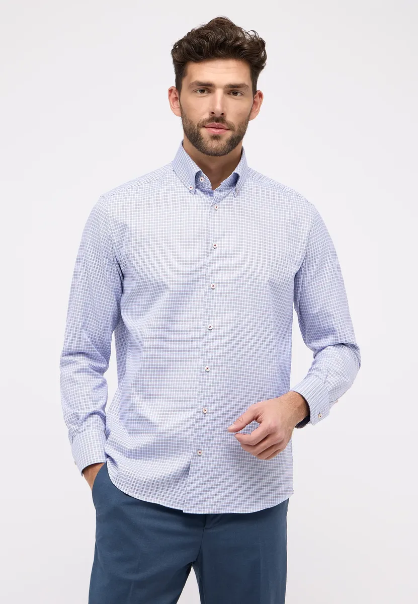 

Рубашка Eterna с длинными рукавами "COMFORT FIT", красный