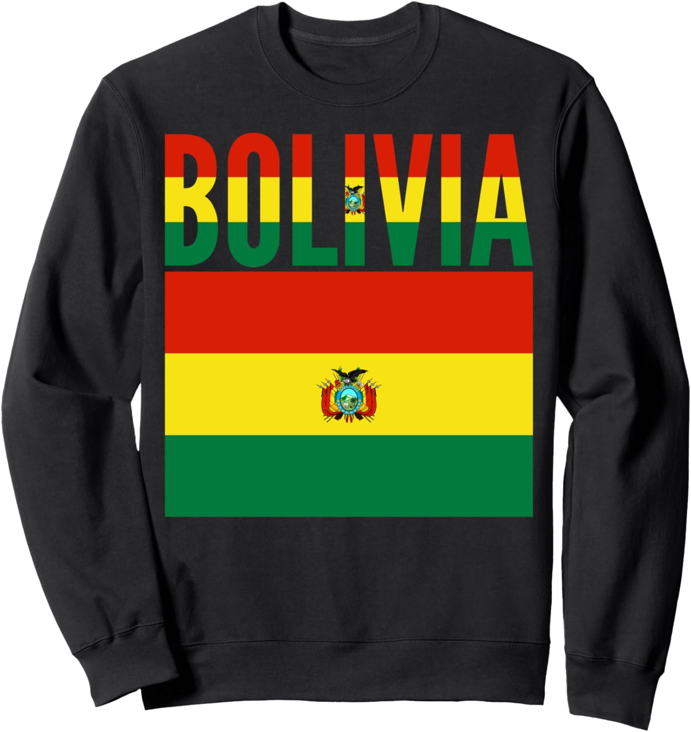 

Подарок из Боливии - Толстовка с флагом Боливии Bolivia Country Flag, черный