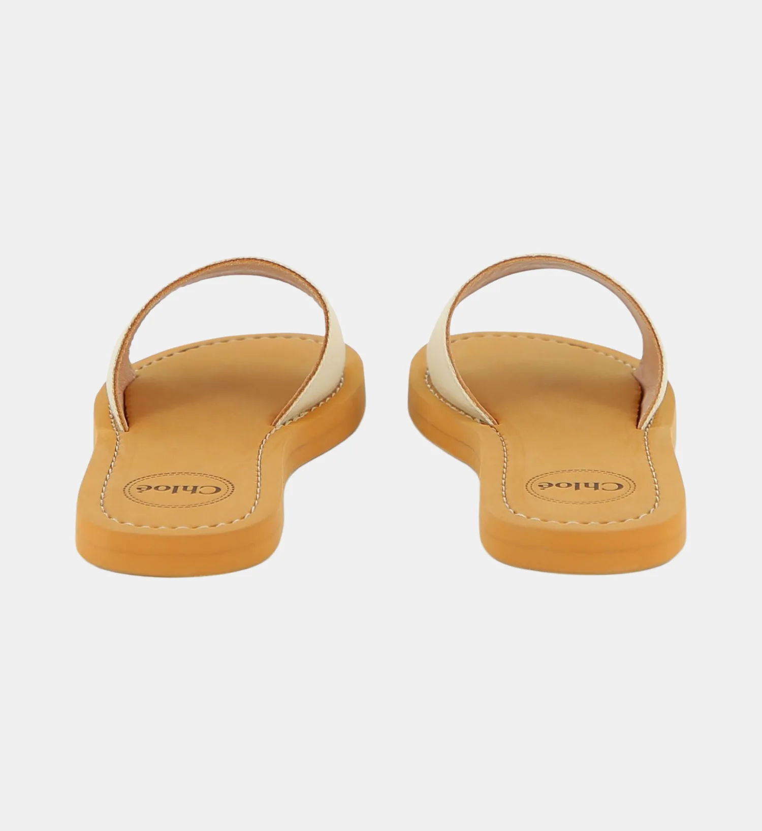 Шлепанцы из овечьей кожи Chloé Kids, белый — фото 3