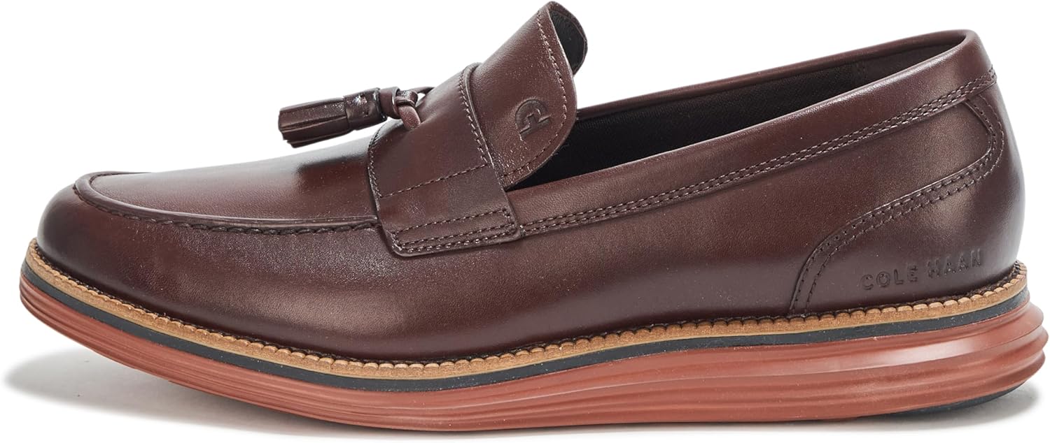 Мужские лоферы Cole Haan Originalgrand Meridian с кисточками, черный/коричневый — фото 2