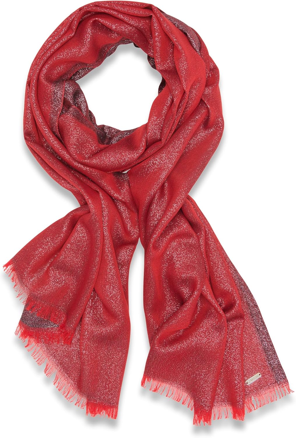 

Легкий женский шарф-накидка Calvin Klein, Red