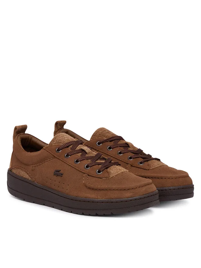 Lacoste Кроссовки судьи 51SMA0105 DB2 коричневые — фото 2