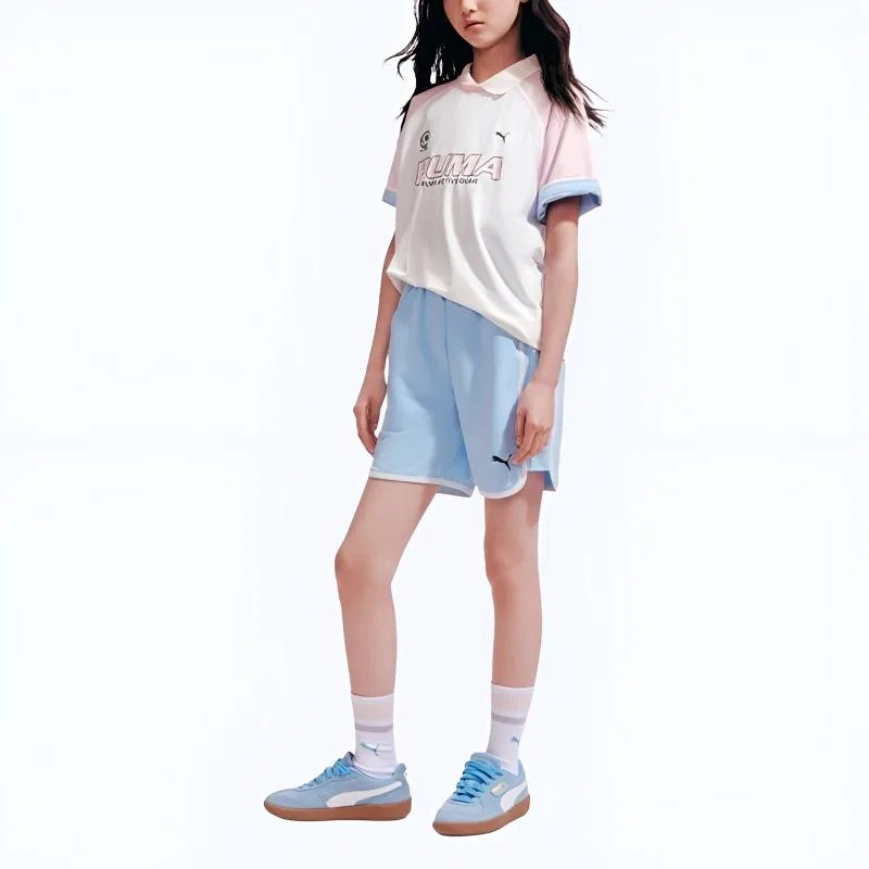 Детские быстросохнущие штаны PUMA Ice Blue — фото 4