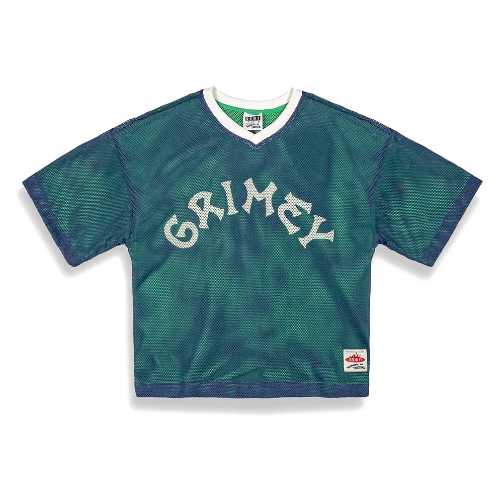 

Футболка Grimey Sweet Science Reversible Mesh Boxy short sleeve v neck, зеленый