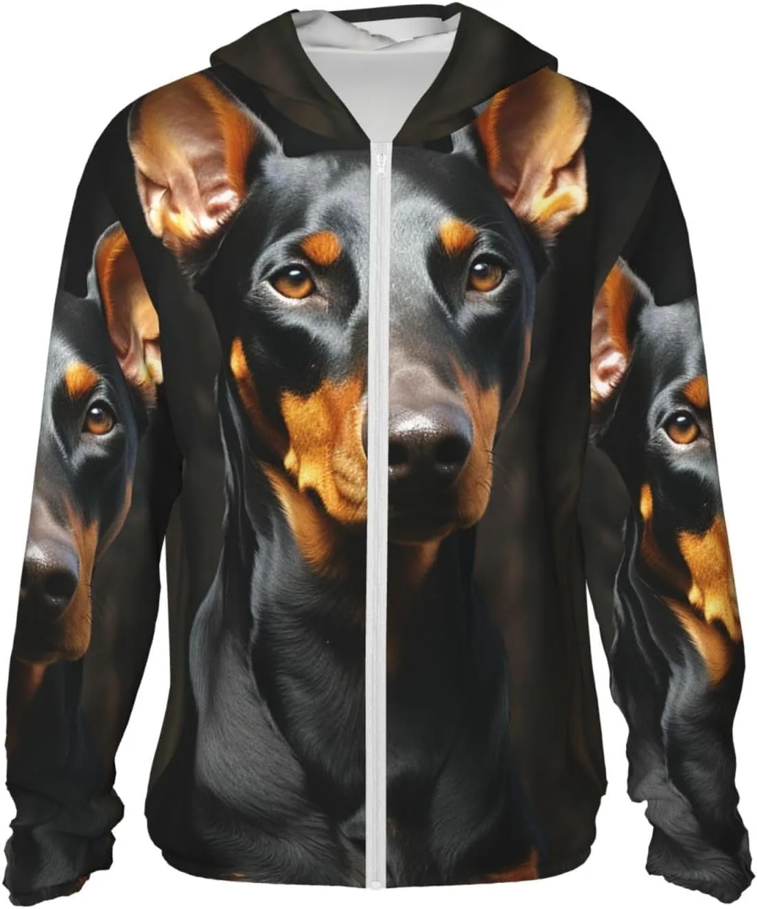 

Мужская толстовка с капюшоном UPF 50+ для защиты от солнца, на молнии, с длинным рукавом и карманом FHEBNDS