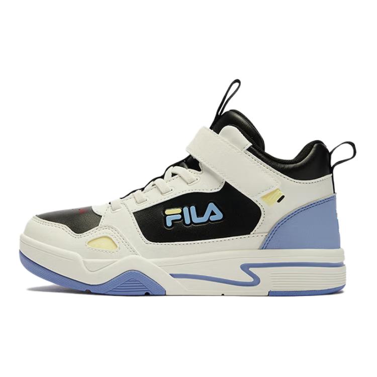 

FILA KIDS Скользостойкие износостойкие низкие детские скейтбординг кроссовки Black White для подростков