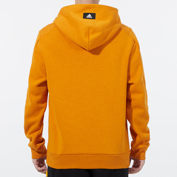 Толстовка Men's adidas Large Logo Printing Sports Orange, оранжевый — фото 3