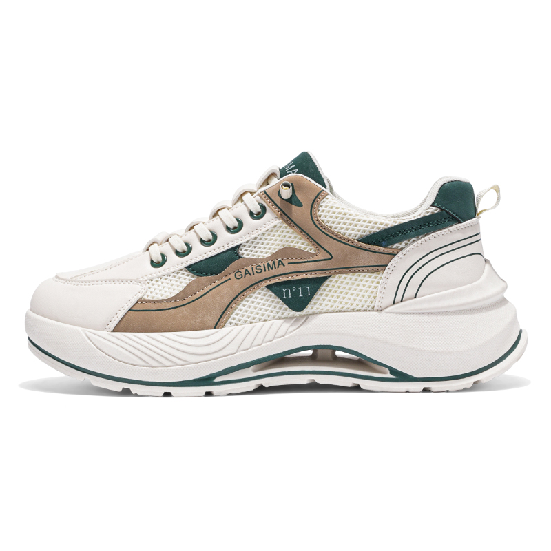 

Низкие, массивные, нескользящие кроссовки для мужчин GAISIMA, Beige Green