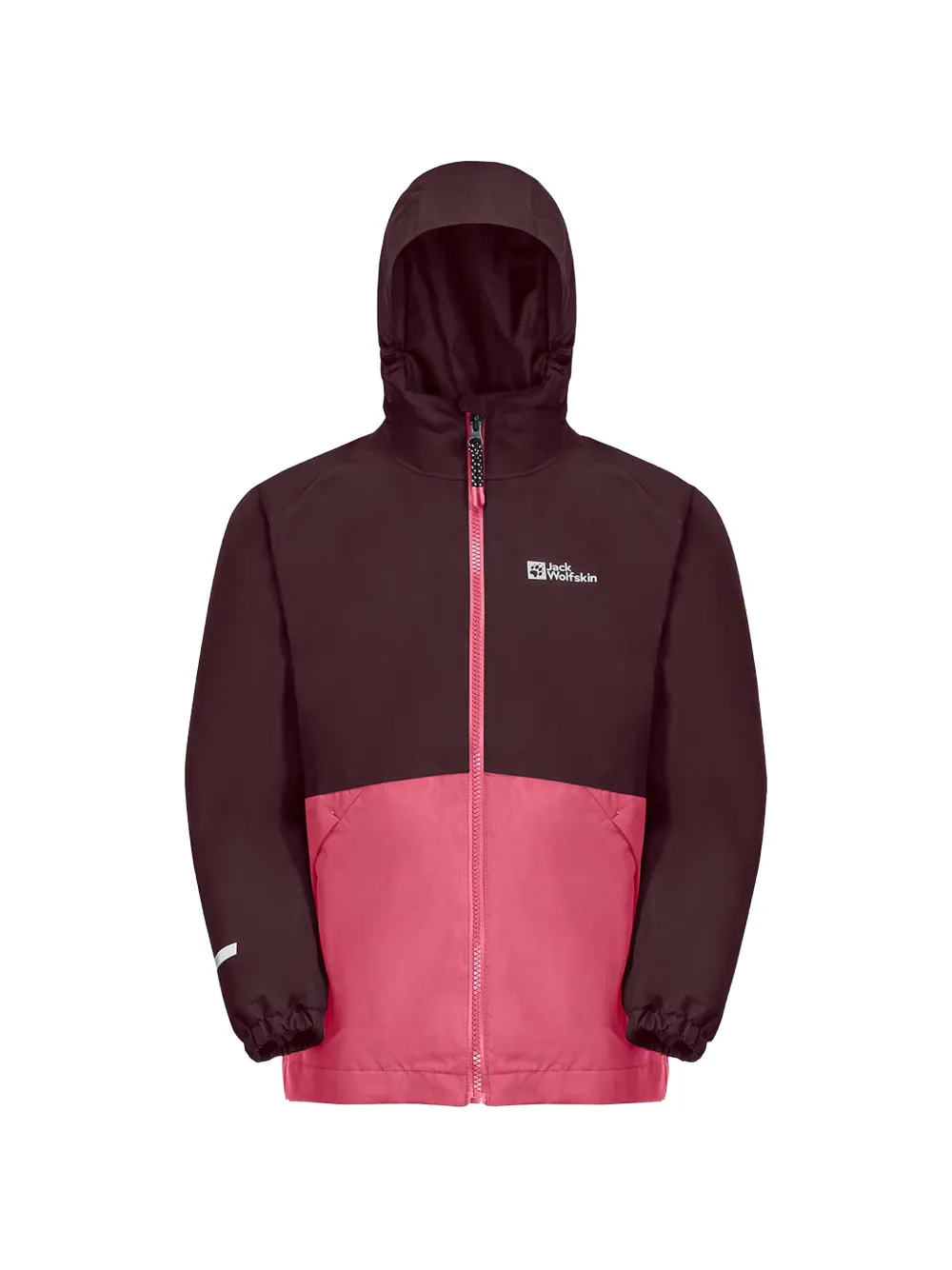 Двухцветная куртка с капюшоном Jack Wolfskin, розовый — фото 3