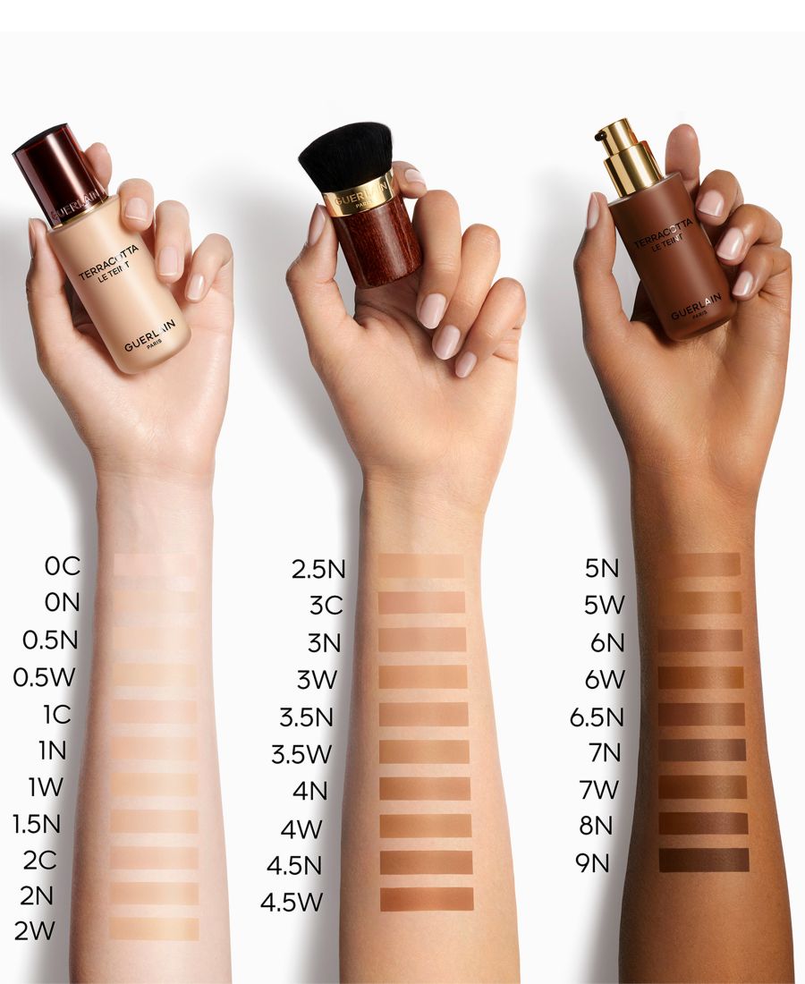 Терракотовая матовая основа Le Teint GUERLAIN, цвет 0n very light with neutral beige undertones — фото 3