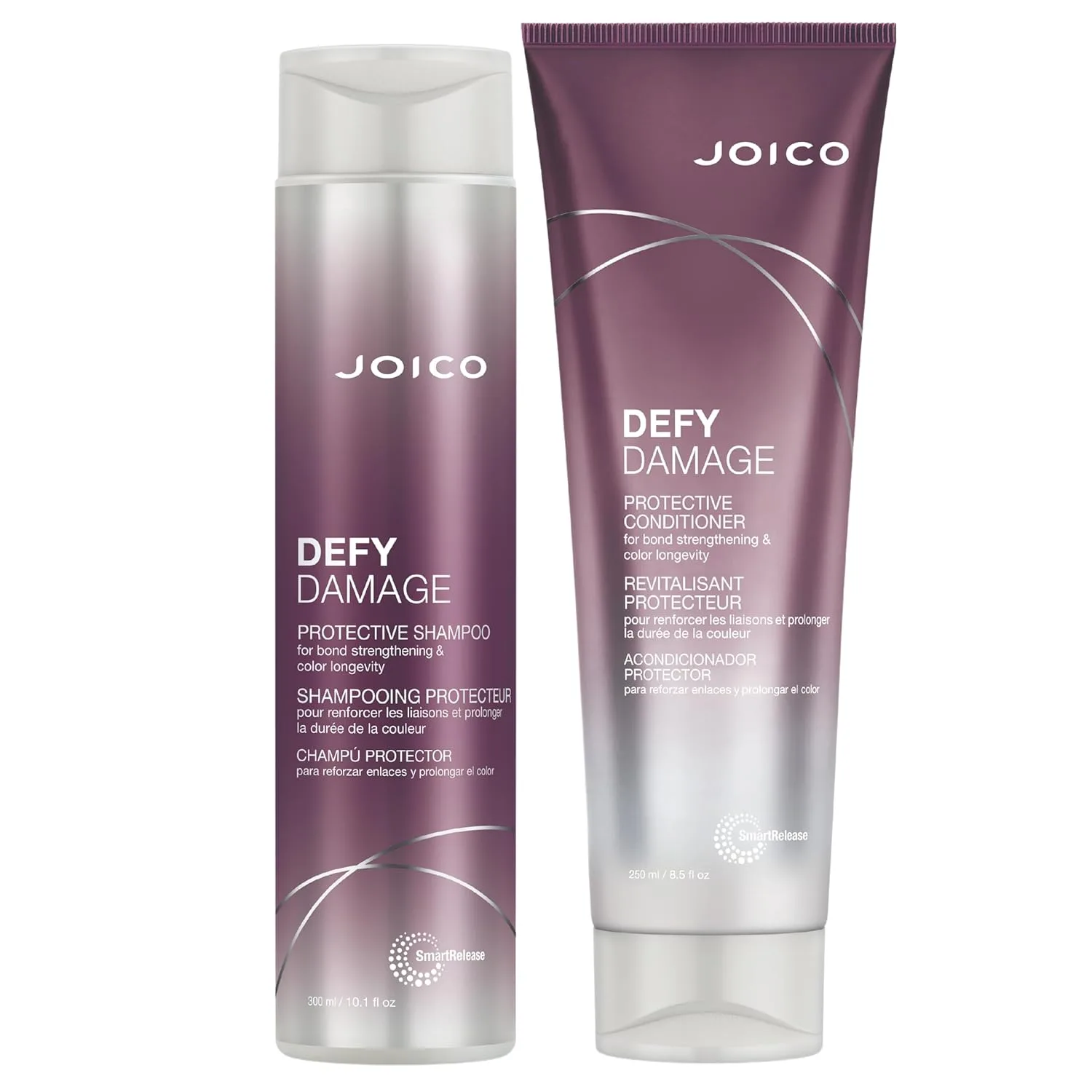 Набор Joico Defy Damage Protective: шампунь и кондиционер | Для окрашенных волос | Укрепляет структуру волос и сохраняет цвет | С маслом семян моринги и аргинином 299 мл (1 шт.)