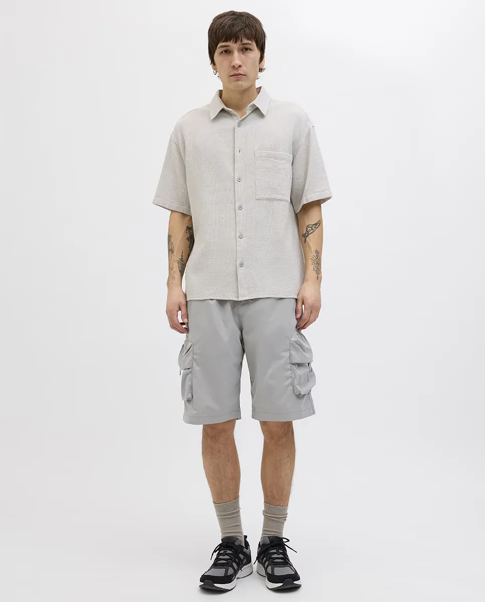 

Мужские шорты-бермуды с боковыми карманами и завязками Jack & Jones, серый