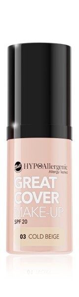 

Bell HYPOAllergenic Тональный крем-мусс интенсивного покрытия Great Cover Make-Up SPF 20 – 03 Холодный бежевый