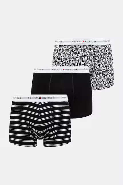 Боксеры 3 шт хлопок с эластаном Tommy Hilfiger, черный
