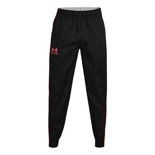 

Брюки ua woven track pant 'black' Under Armour, черный