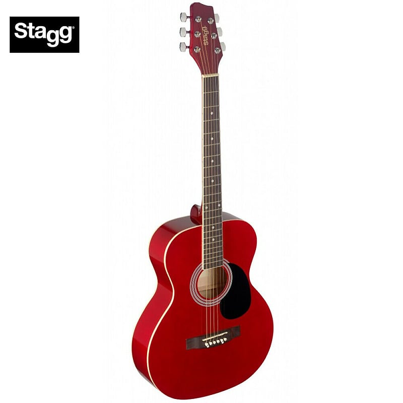 

Акустическая гитара Stagg SA20A RED Auditorium 4/4 Size Basswood Top & Back/Sides Nato Neck 6-String Acoustic Guitar