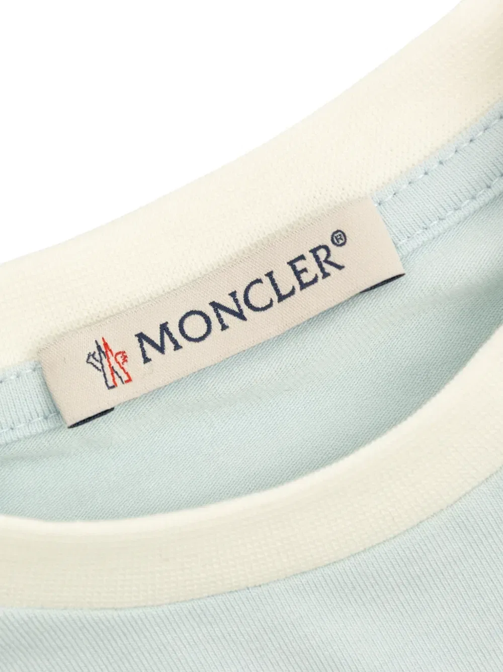 Комплект из футболки и шорт с логотипом Moncler Enfant, синий — фото 3