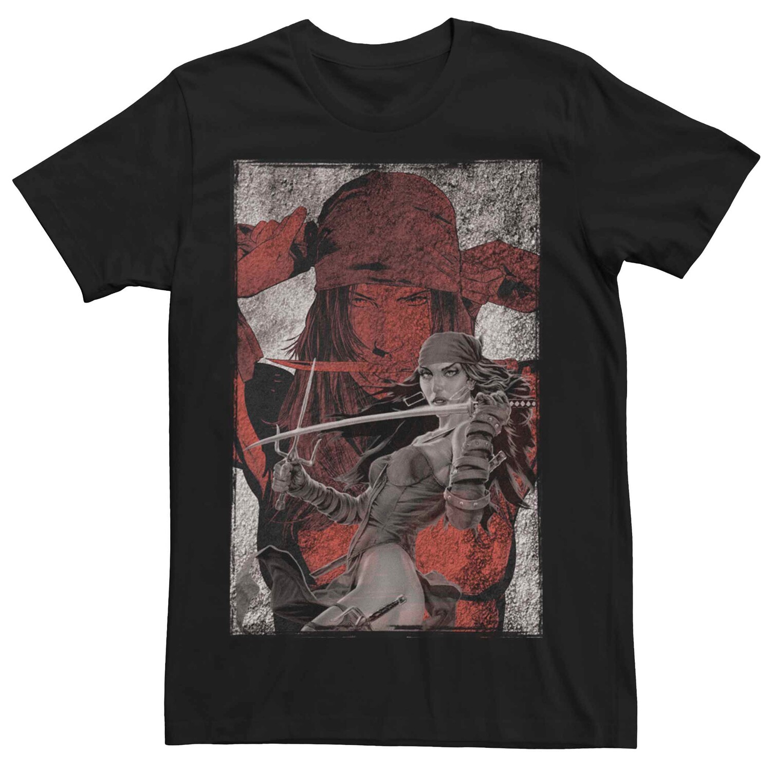

Мужская футболка с мечом Marvel Elektra Natchios Licensed Character
