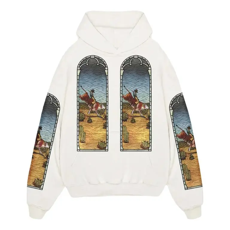 

Худи Who Decides War x EST Gee Stained Glass Hoodie 'White'