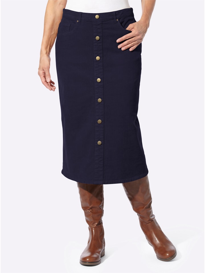 

WITT WEIDEN Вельветовая юбка темно-синего цвета