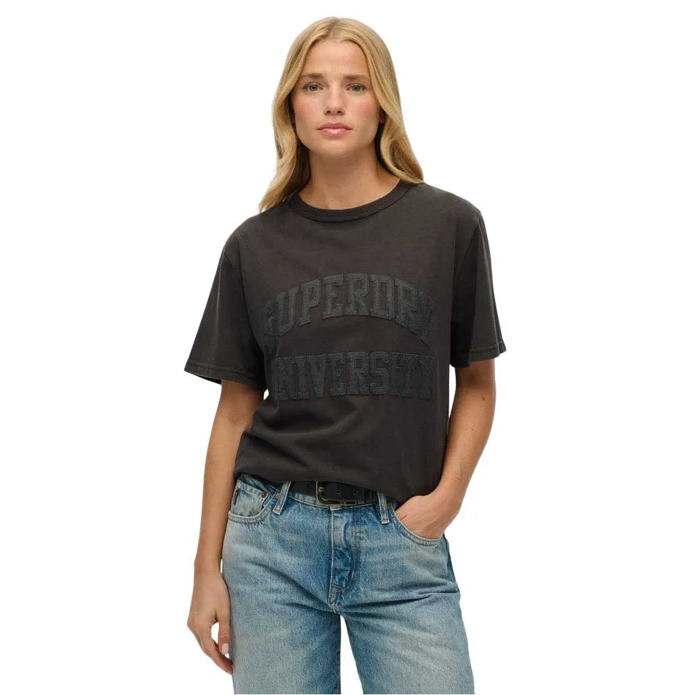 

Футболка с коротким рукавом Superdry Athletic Tonal Oversized, черный