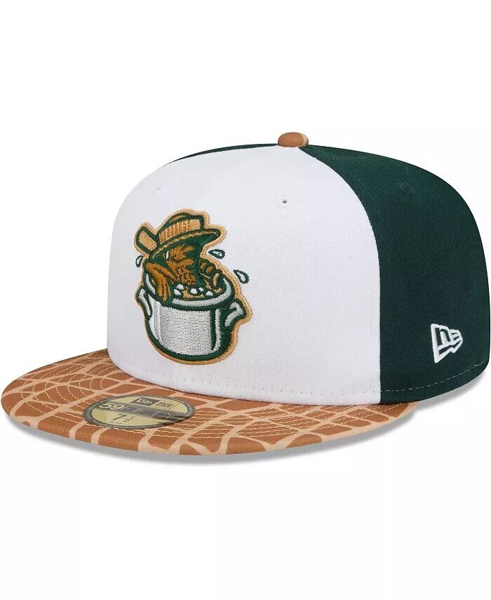 

Мужская белая/коричневая шляпа Charleston River Dogs Theme Night 59FIFTY New Era, белый