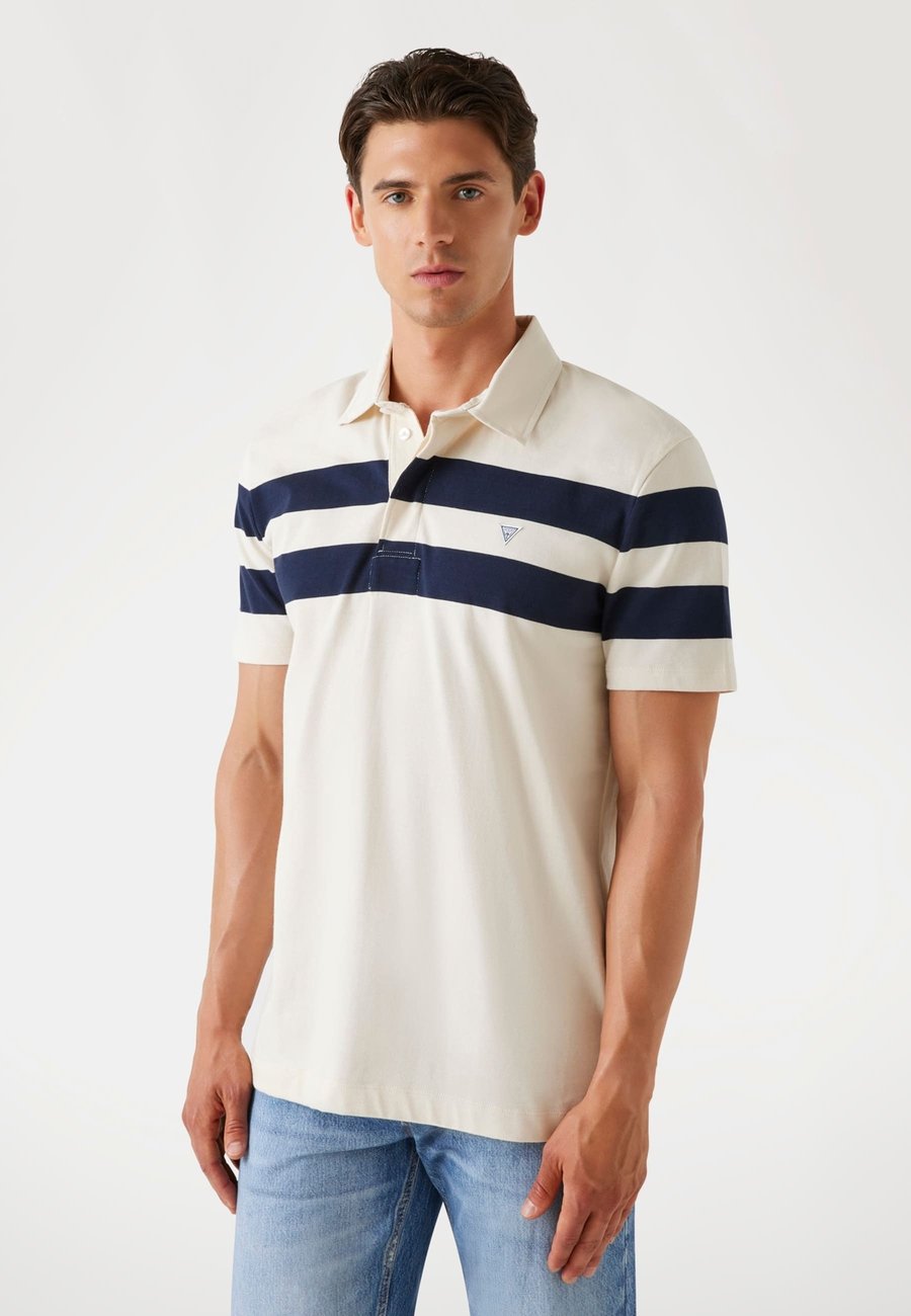 

Поло Guess GESTREIFTES, Mehrfarbig Weiß/White