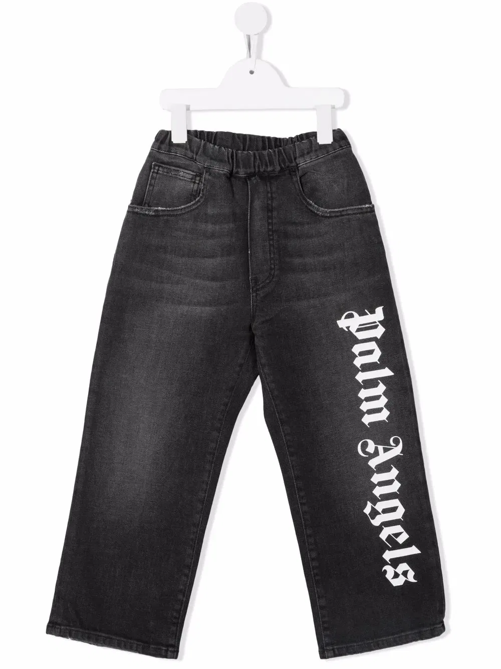 Джинсы с логотипом Palm Angels Kids, черный