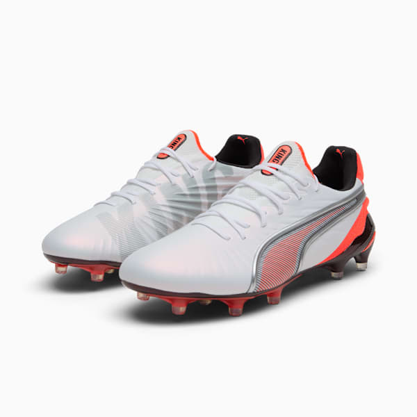 Женские футбольные бутсы для игры на твердом/искусственном грунте King Ultimate Puma, белый — фото 2