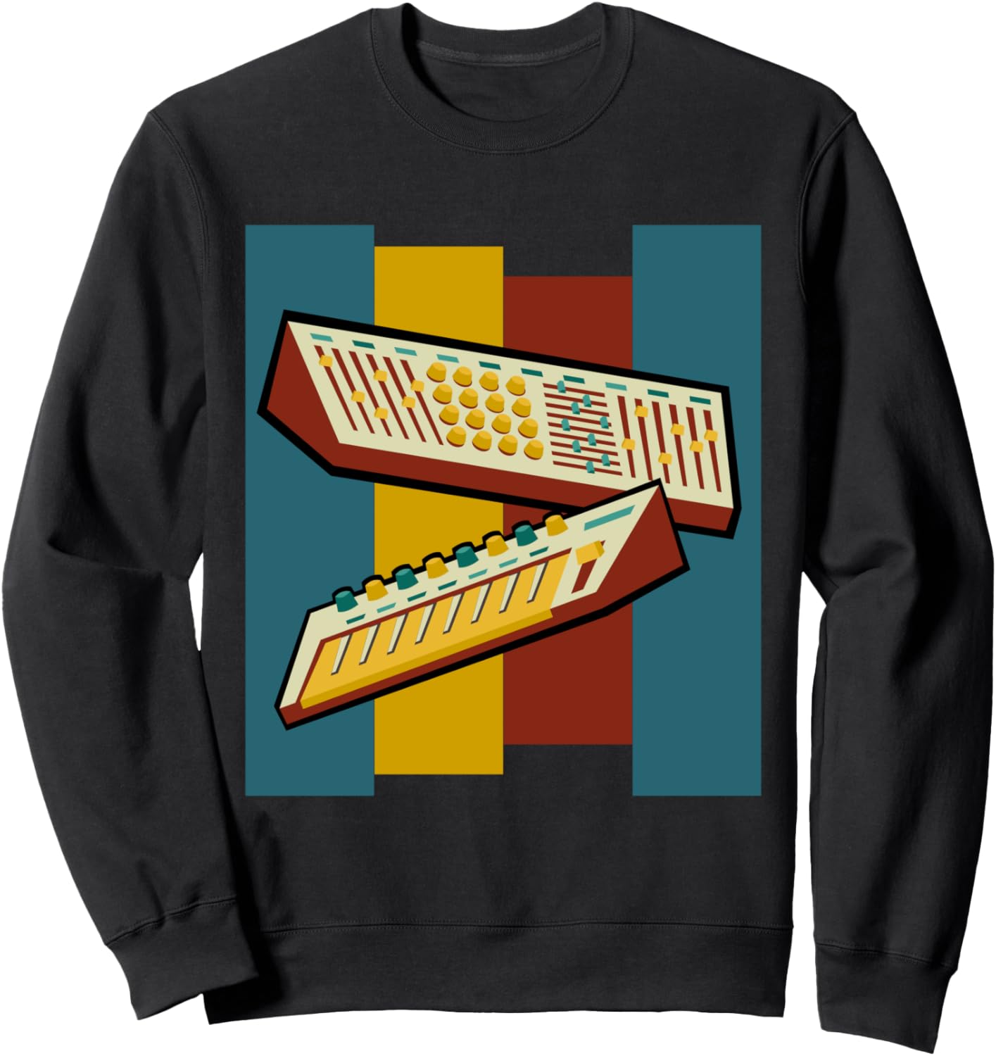 

Синтезатор Электронная музыка Техно-хаус Аналоговый Ретро Толстовка Analog Synth Tease & Co, черный