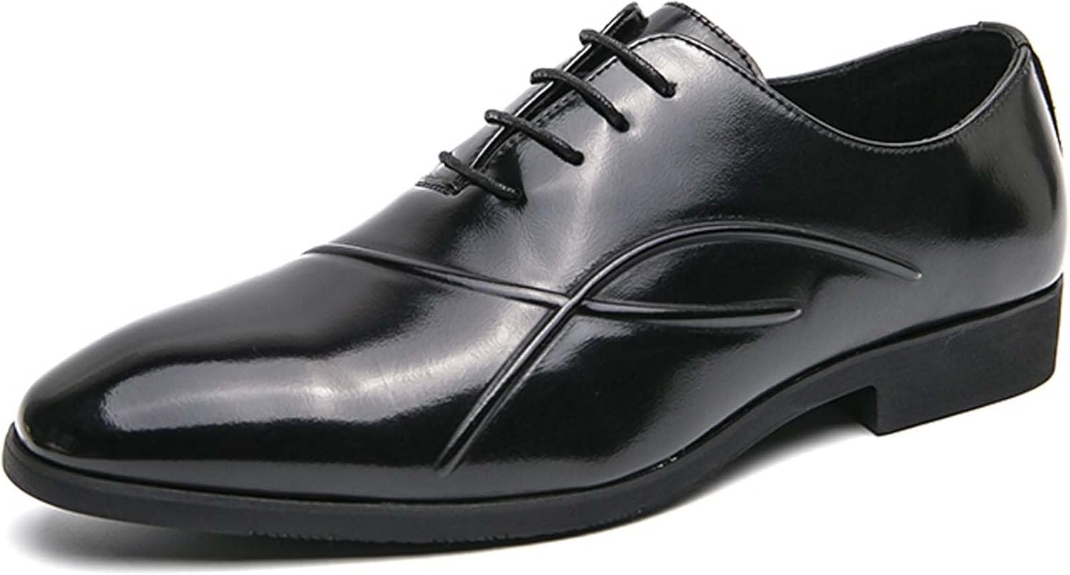 

Мужские модные повседневные деловые кожаные туфли, обтекаемый дизайн, градиентный дизайн, классические оксфорды, деловая офисная обувь для мужчин, обувь для банкетов Vtiao, черный