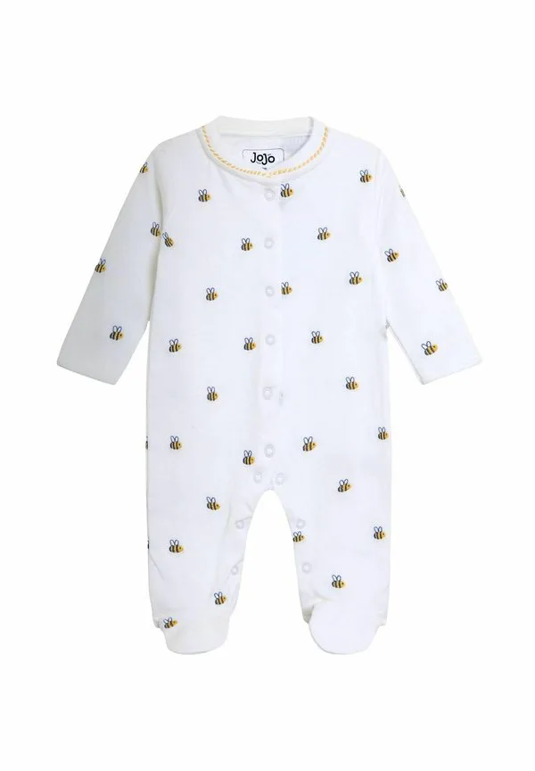 Спальный комбинезон стандартного кроя с вышивкой Jojo Maman Bébé, White Bee
